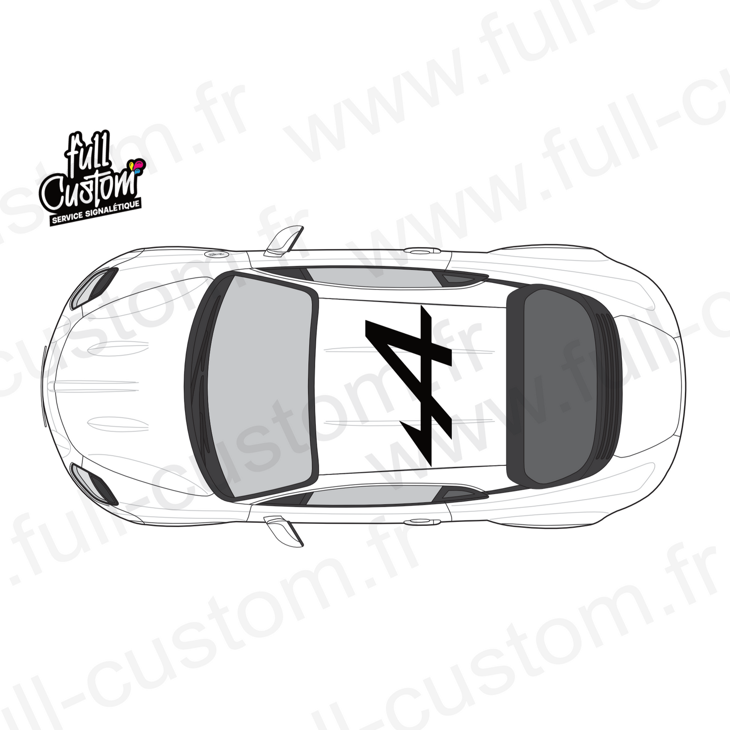 Stickers de toit Alpine Full Custom