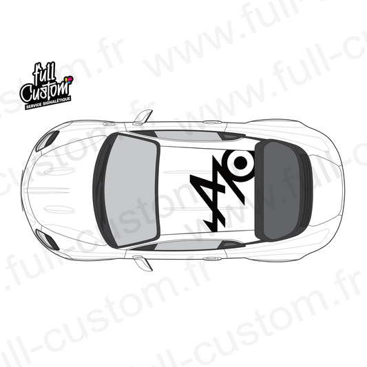 Stickers de toit Alpine 70 ans Full Custom