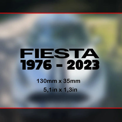Patrimoine Ford Fiesta 1976 - 2023 Full Custom