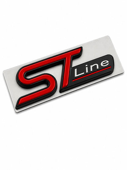 Badge ST Line 3D Premium pour Ford – Emblème Coffre / Calandre Full Custom