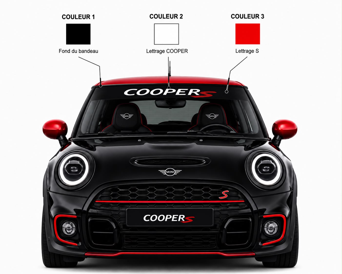Bande Pare Soleil Cooper S Full Custom