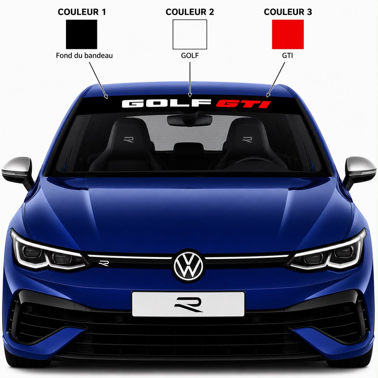 Bande Pare Soleil GOLF GTI Full Custom