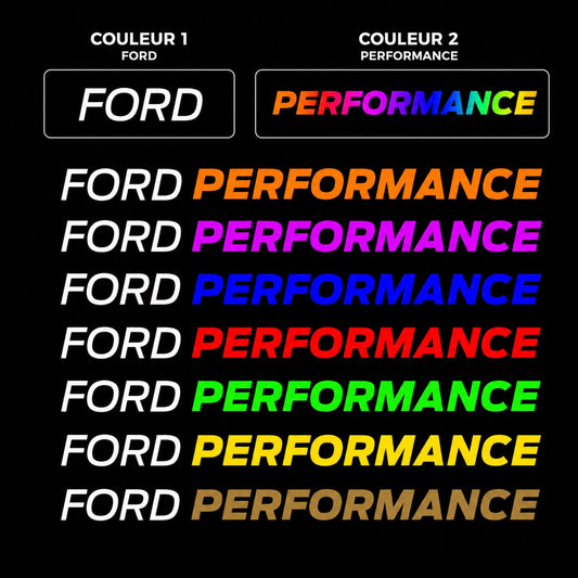 Lettrage FORD PERFORMANCE Full Custom