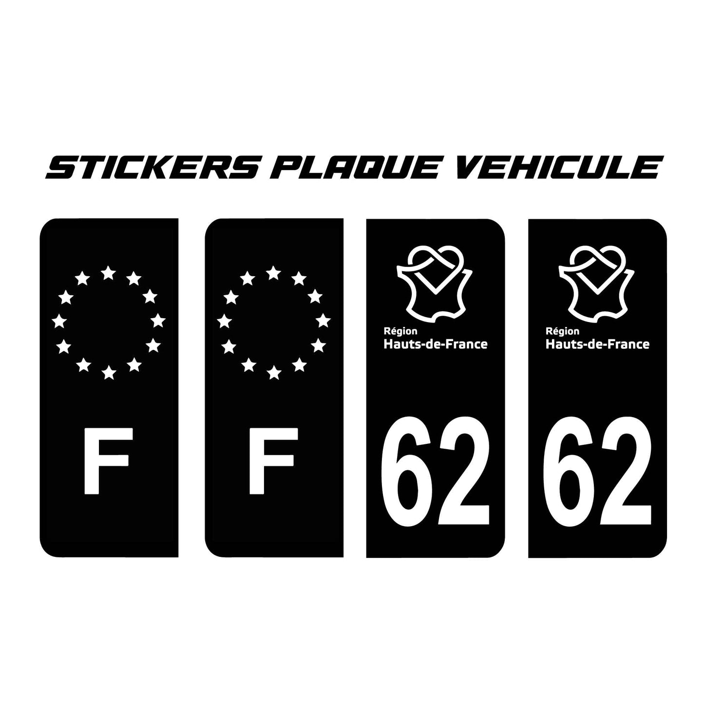 Stickers Plaque d’Immatriculation Personnalisés Full Custom