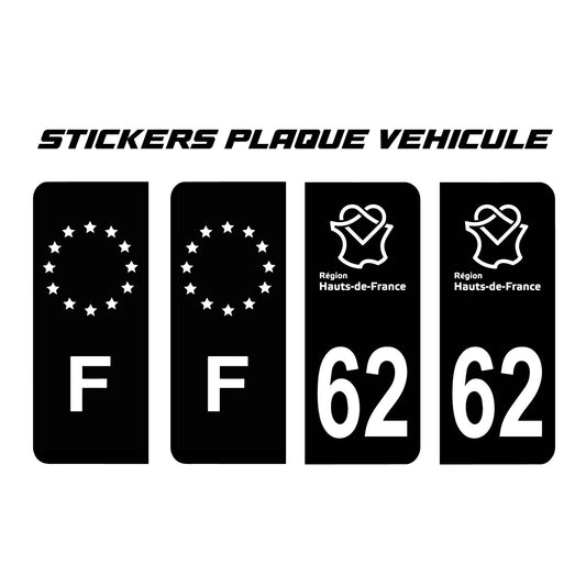 Stickers Plaque d’Immatriculation Personnalisés Full Custom