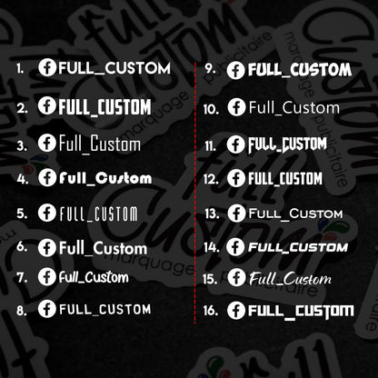 Facebook personnalisé Full Custom