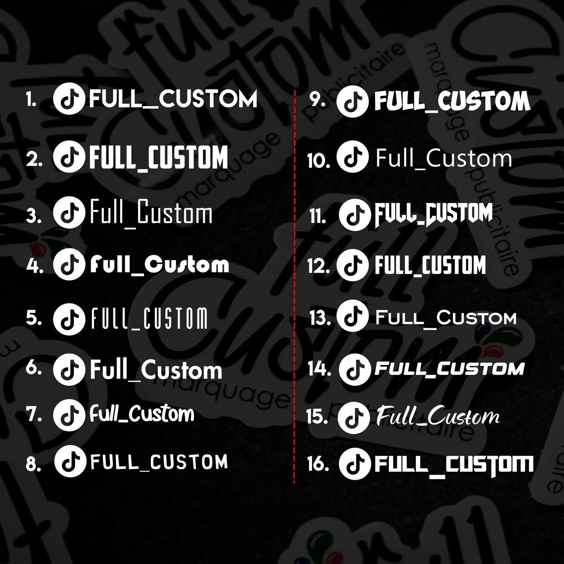 TikTok personnalisé Full Custom